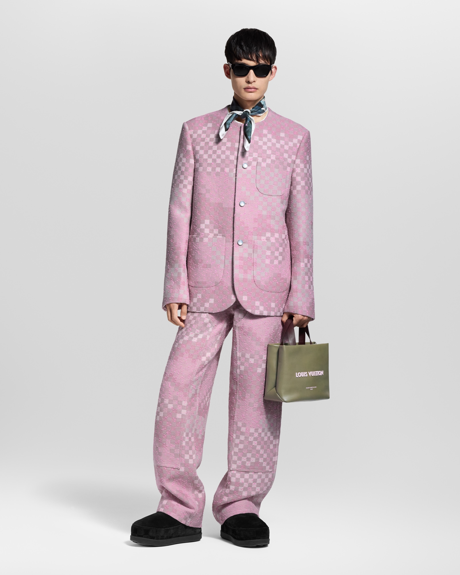 Damoflage Collarless Tweed Jacket - Ready-to-Wear 1AIMVT | LOUIS